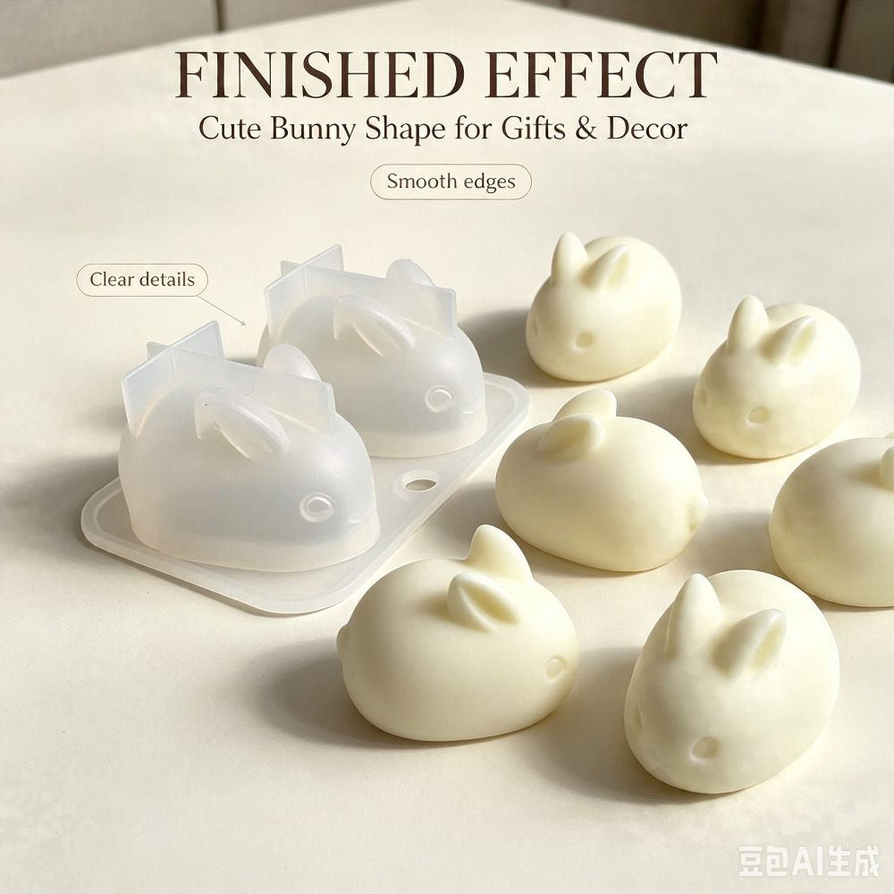 Soap Making Instructions - Cetakan Silikon Kelinci Mini 3D Food