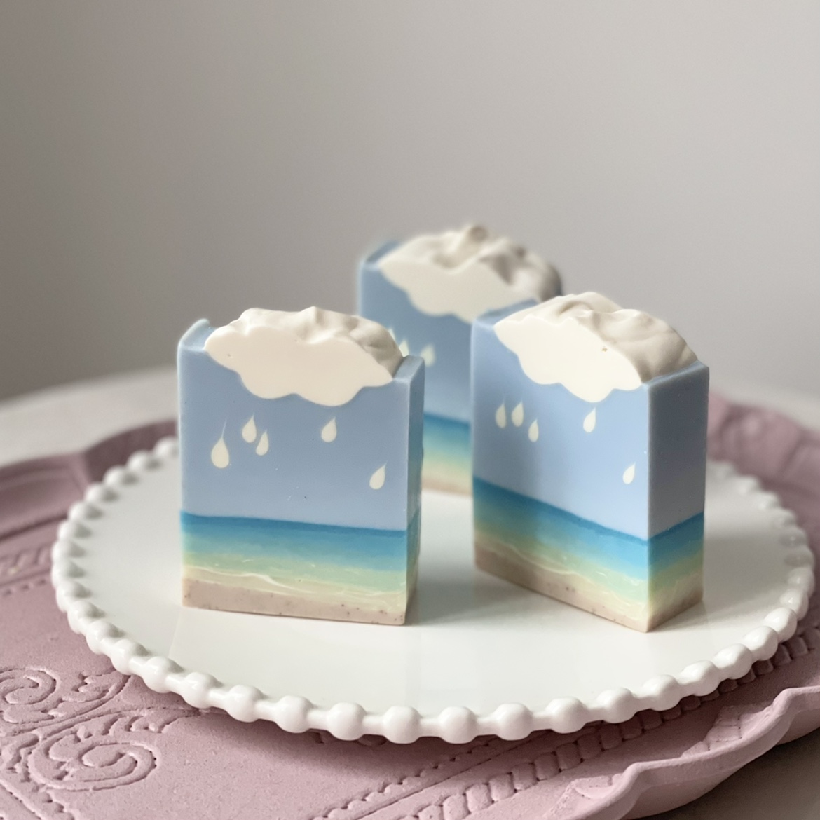 Soap Making Diy Kit - Sabun pola Rib pengikis Tuxture gambar