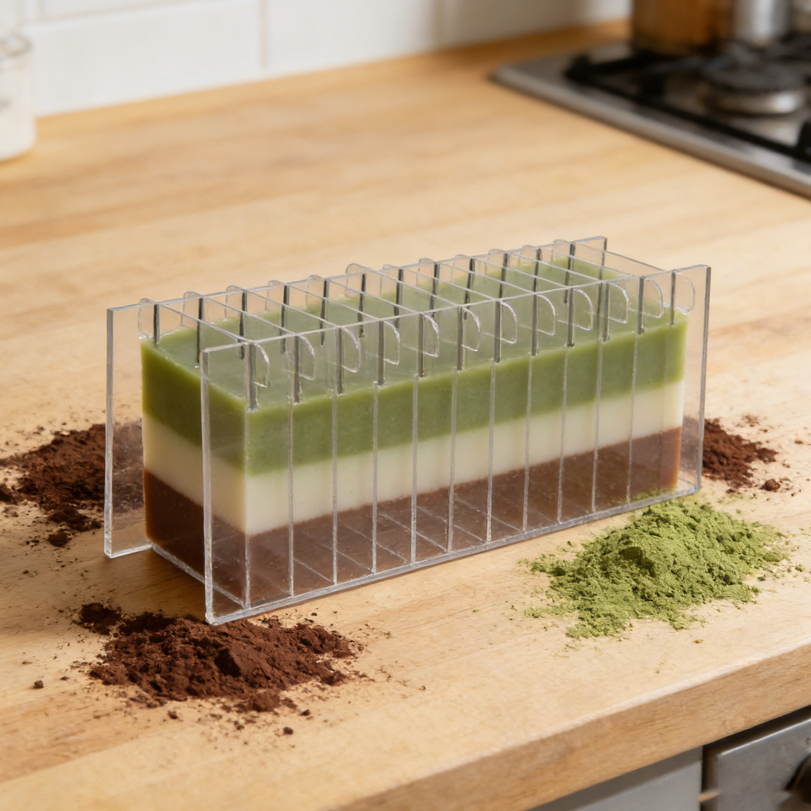 Soap Making Kit For Beginners - Papan Pembagi Sabun Akrilik untuk Cetakan