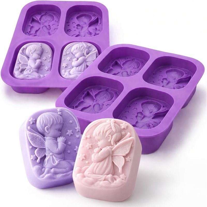 Soap Making Instructions - Cetakan Silikon Malaikat untuk Perlengkapan Pembuatan