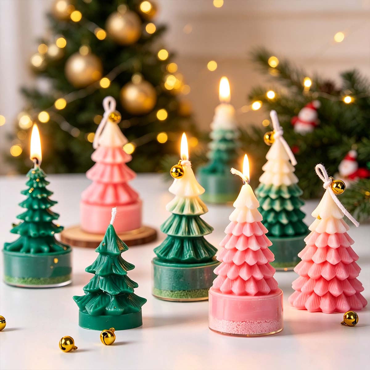 Soap Making Gifts - Cetakan Lilin Silikon Pohon Natal 3D