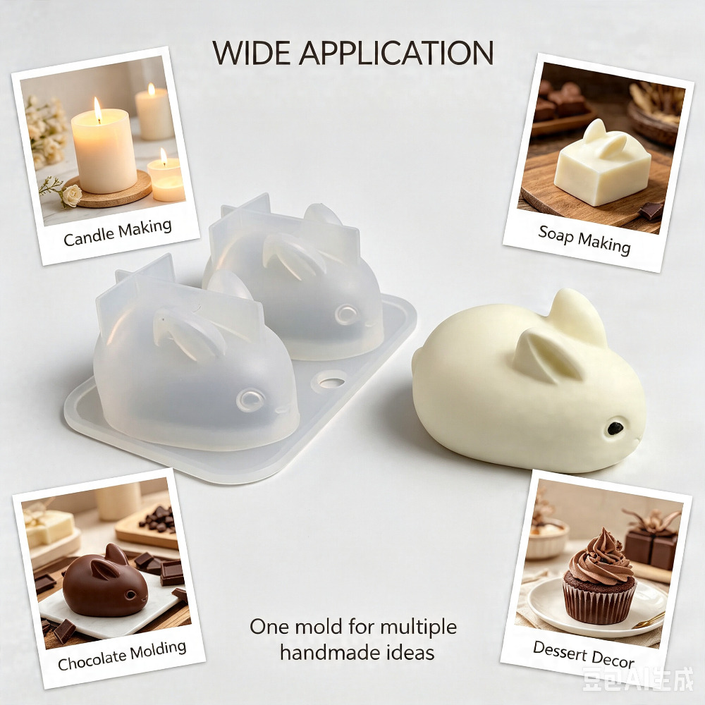 Cetakan Silikon Kelinci Mini 3 - Soap Making Instructions ulasan dan harga