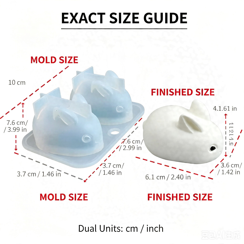 Cetakan Silikon Kelinci Mini 3 - Soap Making Instructions ulasan dan harga