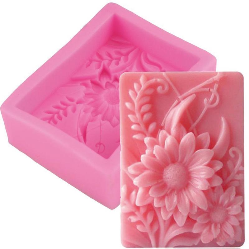 Cetakan sabun silikon bunga ma - Soap Making Diy Kit ulasan dan harga