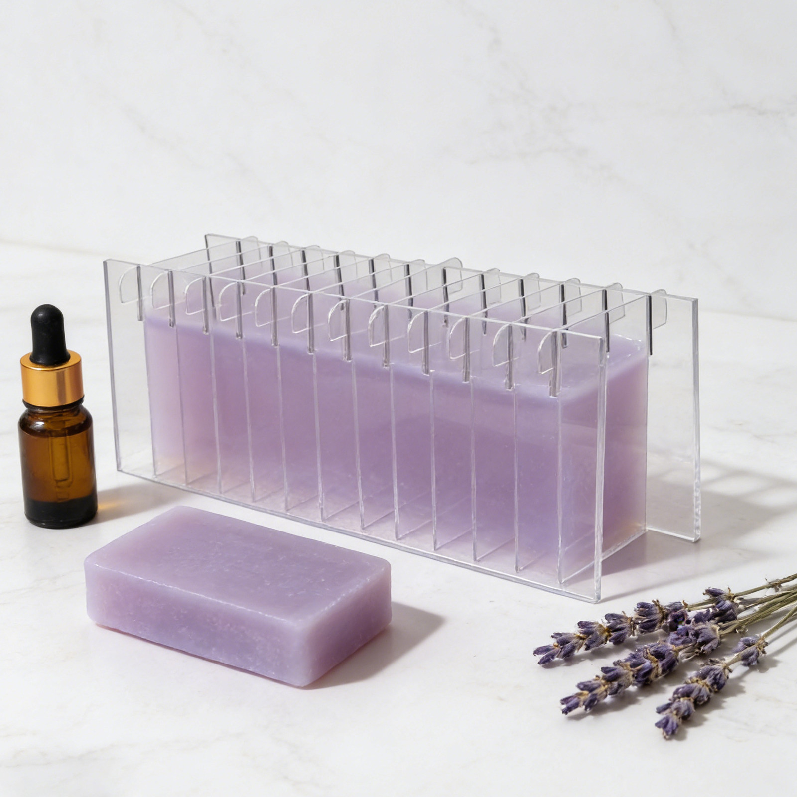 Papan Pembagi Sabun Akrilik un - Soap Making Kit For Beginners ulasan dan harga