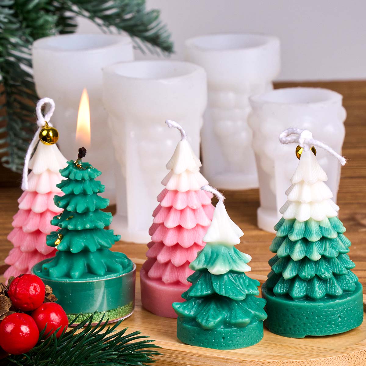 Cetakan Lilin Silikon Pohon Na - Soap Making Gifts ulasan dan harga