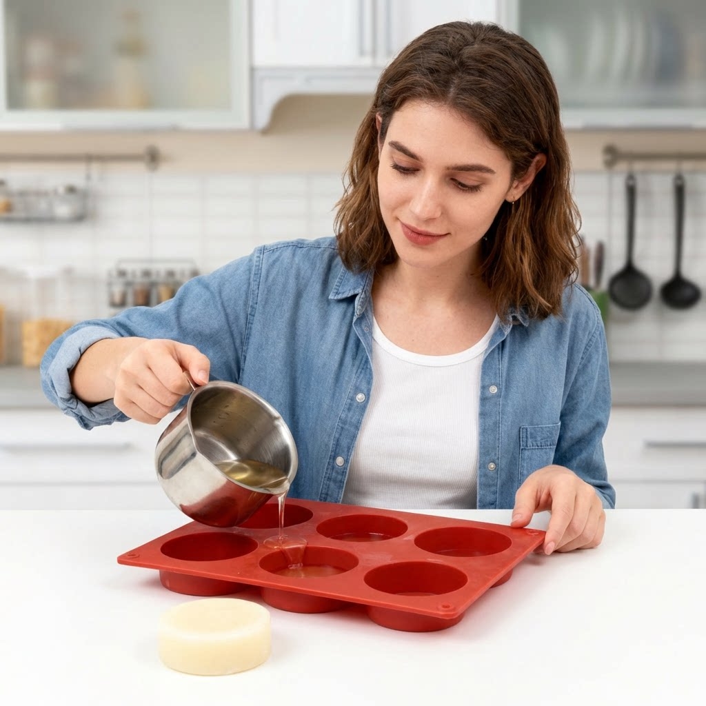 Cetakan Sabun Silikon Bulat Al - Soap Making Instructions ulasan dan harga
